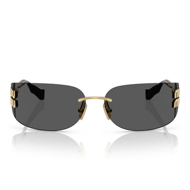 Miu Miu Occhiali da Sole MUA51S 5AK5S0 Oro/Grigio Scuro Donna