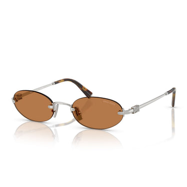 Miu Miu Occhiali da Sole MUA54S 1BC90Q Argento/Marrone Donna 2
