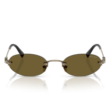Miu Miu Gafas de Sol MUA54S 26C09Z Oro Marrón Oscuro Mujer
