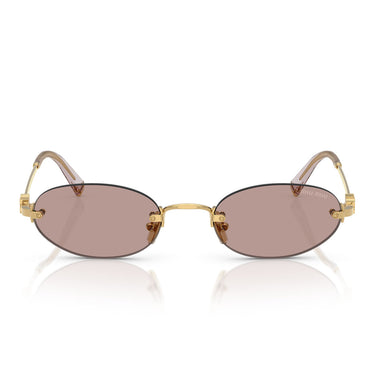 Miu Miu Okulary Przeciwsłoneczne MUA54S 5AK20I Złoto Jasny Fiolet Brąz Damskie