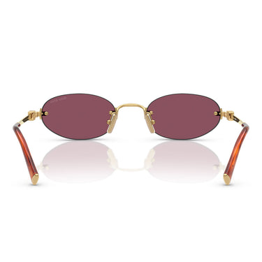 Miu Miu Occhiali da Sole MUA54S 5AK20Y Oro/Violetto Scuro Donna 3