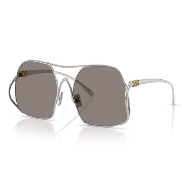 Miu Miu Lunettes de Soleil MUA55S 1BC80Q Argent/Gris Foncé Femme 1
