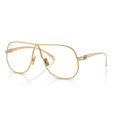 Miu Miu Occhiali da Sole MUA56S 5AK08N Oro/Trasparente Con Filtro Luce Blu Donna 1