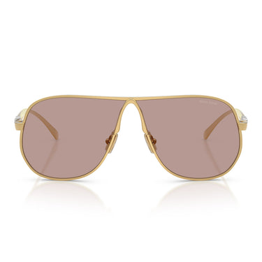 Miu Miu Okulary Przeciwsłoneczne MUA56S 5AK20I Złoto/Jasny Fiolet Brąz Damskie