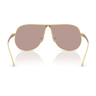 Miu Miu Occhiali da Sole MUA56S 5AK20I Oro/Viola Chiaro Marrone Donna 4