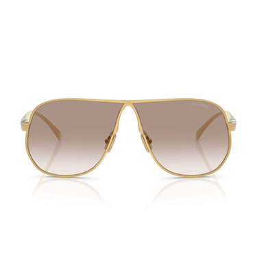 Miu Miu Occhiali da Sole MUA56S 5AK90L Oro Trasparente Sfumato Marrone Donna