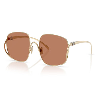 Miu Miu Sonnenbrille MUA57S ZVN90Q Blassgold Braun Damen 2