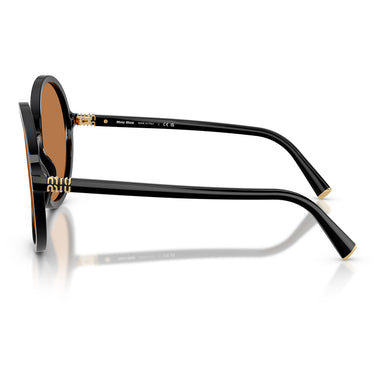 Miu Miu Lunettes de Soleil MUB02S 16K90Q Noir Marron Femme 3