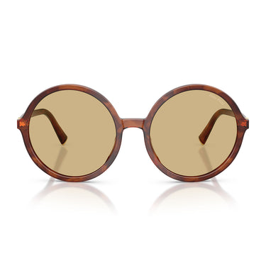 Miu Miu Occhiali da Sole MUB02S 26E10R Tabacco Striato Giallo Donna