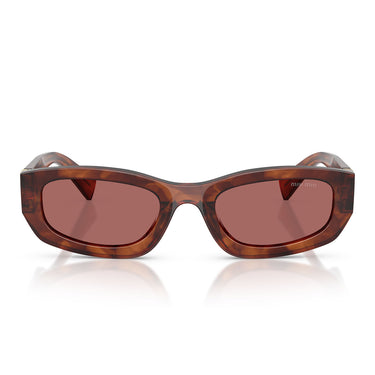 Miu Miu Gafas de Sol MUB04S 26E80B Tabaco Rayado/Violeta Oscuro Mujer