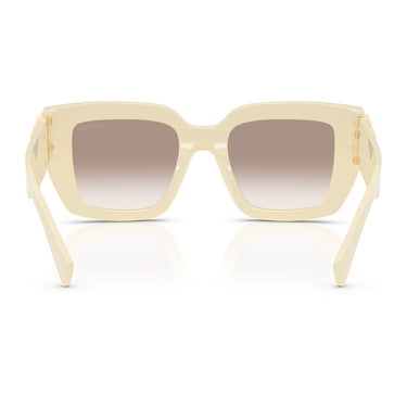 Miu Miu Sonnenbrille MUB05S 21D90L Weiß Milch Transparent Braun Verlauf Damen 4