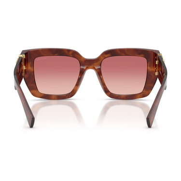 Miu Miu Sonnenbrille MUB05S 26E50U Tabacco Striato Rosso Sfumato Damen 4