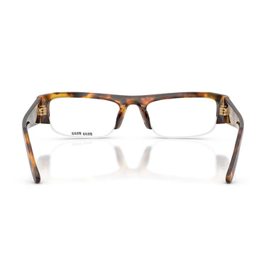 Miu Miu Occhiali da Sole MUB07S 14L08N Marrone Miele Trasparente con Filtro Luce Blu Donna 4