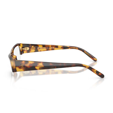 Miu Miu Occhiali da Sole MUB07S 14L08N Marrone Miele Trasparente con Filtro Luce Blu Donna 3