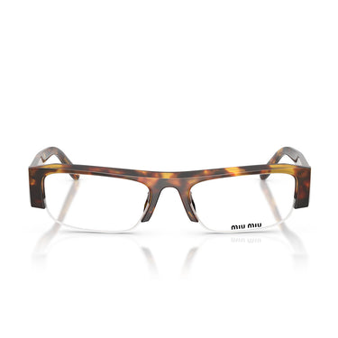 Miu Miu Occhiali da Sole MUB07S 14L08N Marrone Miele Trasparente con Filtro Luce Blu Donna