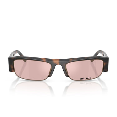 Miu Miu Occhiali da Sole MUB07S 23A91C Marrone Malva Rosa Specchiato Oro Donna