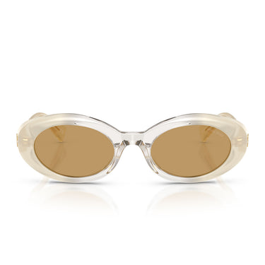 Miu Miu Occhiali da Sole MUB09S 21R10Y Latte Opalino Marrone Donna
