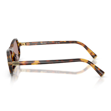 Miu Miu Occhiali da Sole MUB10SU 14L20I Marrone Miele/Viola Chiaro Marrone Donna 2