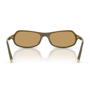 Miu Miu Occhiali da Sole MUB10SU 25L10Y Verde/Marrone Donna 3