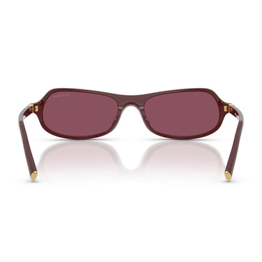 Miu Miu Occhiali da Sole MUB10SU 26L20Y Rosso Ciliegia/Violetto Scuro Donna 3