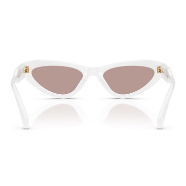 Miu Miu Occhiali da Sole MUB11SU 20M20I Bianco Opalino/Viola Chiaro Donna 3