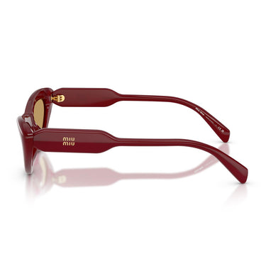 Miu Miu Occhiali da Sole MUB11SU 21I10Y Burgundy Opalino Marrone Donna 2