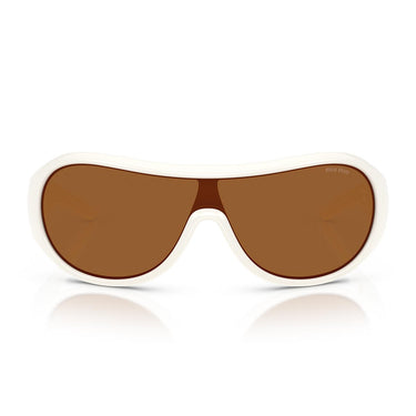 Miu Miu Occhiali da Sole MUB14SU 17K20V Bianco/Bronzo Scuro Donna