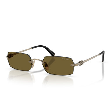 Miu Miu Sunglasses MUB50S 26C09Z Gold/Dark Brown Women 1