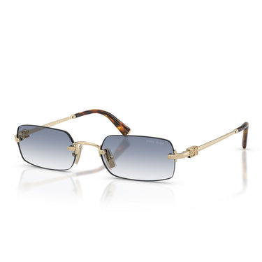 Miu Miu Occhiali da Sole MUB50S ZVN80O Oro Pallido/Trasparente Sfumato Azzurro Donna 1