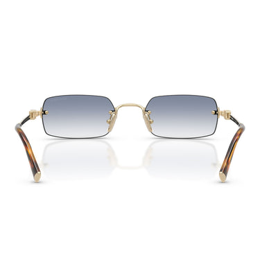 Miu Miu Occhiali da Sole MUB50S ZVN80O Oro Pallido/Trasparente Sfumato Azzurro Donna 3
