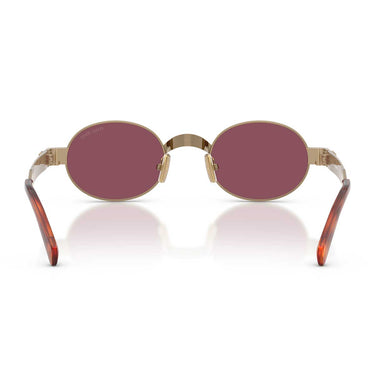 Miu Miu Occhiali da Sole MUB51S 7OE30Y Ottone/Violetto Scuro Donna 3