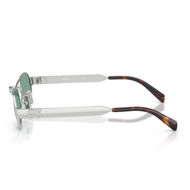 Miu Miu Occhiali da Sole MUB52S 21M40Y Argento Antico/Verde Donna 2