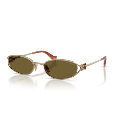 Miu Miu Occhiali da Sole MUC51S 7OE09Z Oro/Marrone Scuro Donna