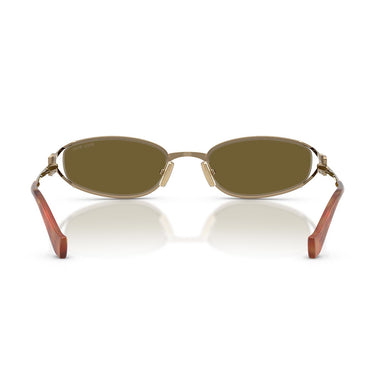 Miu Miu Occhiali da Sole MUC51S 7OE09Z Oro/Marrone Scuro Donna