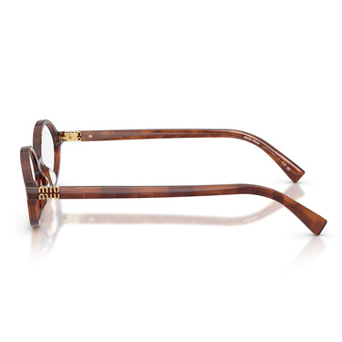 Miu Miu Occhiali da Vista MU01XV 26E1O1 Tabacco Striato Trasparente Donna 3