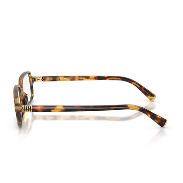 Miu Miu Occhiali da Vista MU01YV 14L1O1 Marrone Miele/Trasparente Donna 3