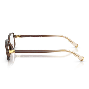 Miu Miu Occhiali da Vista MU01YV 23H1O1 Marrone Trasparente/Trasparente Donna 2