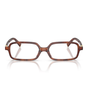 Miu Miu Occhiali da Vista MU01YV 26E1O1 Tabacco Striato Trasparente Donna