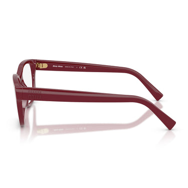 Miu Miu Occhiali da Vista MU07ZV 25R1O1 Bordeaux Trasparente Donna 3