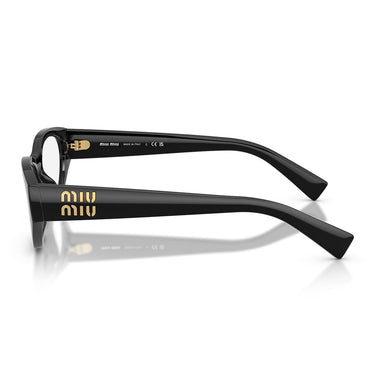 Miu Miu Occhiali da Vista MU08ZVU 1AB1O1 Nero Trasparente Donna 3