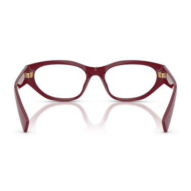 Miu Miu Occhiali da Vista MU08ZVU 25R1O1 Bordeaux Trasparente Donna 4