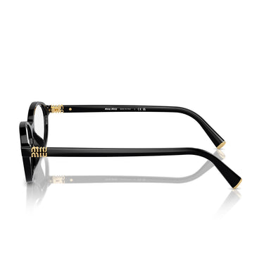 Miu Miu Occhiali da Vista MU09XV 16K1O1 Nero/Trasparente Donna 3