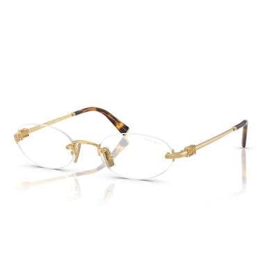 Miu Miu Prescription Glasses MUA54S 5AK08N Gold/Transparent Women 1