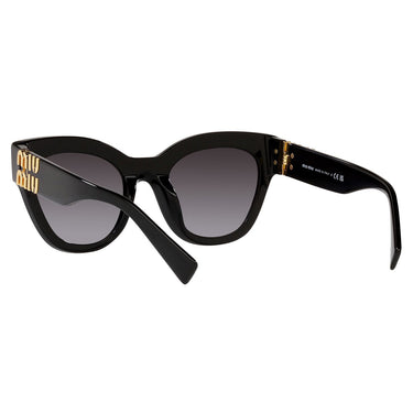 Miu Miu Occhiali da Sole MU01YS 1AB5D1 Nero/Grigio Sfumato Donna 4