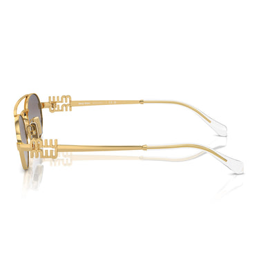 Miu Miu Occhiali da Sole MU54ZS 5AK30C Oro/Grigio Specchio Donna 3