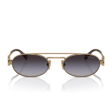 Miu Miu Sunglasses MU54ZS 7OE5D1 Gold/Smoky Gray Women's