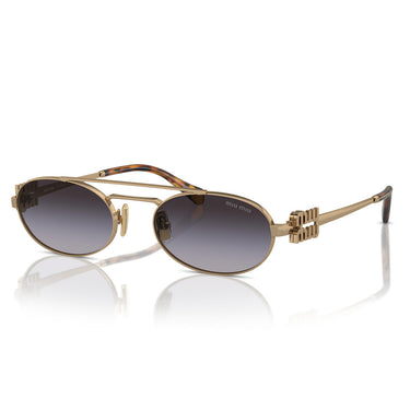 Miu Miu Occhiali da Sole MU54ZS 7OE5D1 Oro/Grigio Sfumato Donna 2