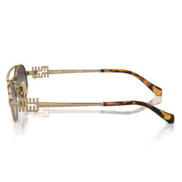 Miu Miu Occhiali da Sole MU54ZS 7OE5D1 Oro/Grigio Sfumato Donna 3