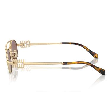 Miu Miu Occhiali da Sole MU54ZS ZVN70D Oro/Marrone Donna 3
