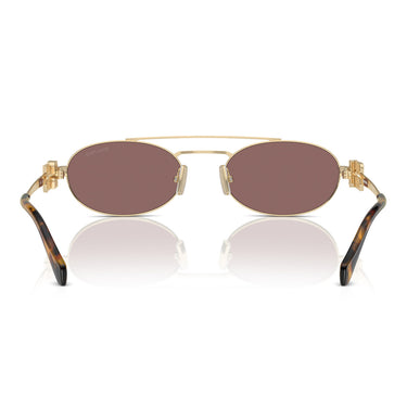 Miu Miu Occhiali da Sole MU54ZS ZVN70D Oro/Marrone Donna 4